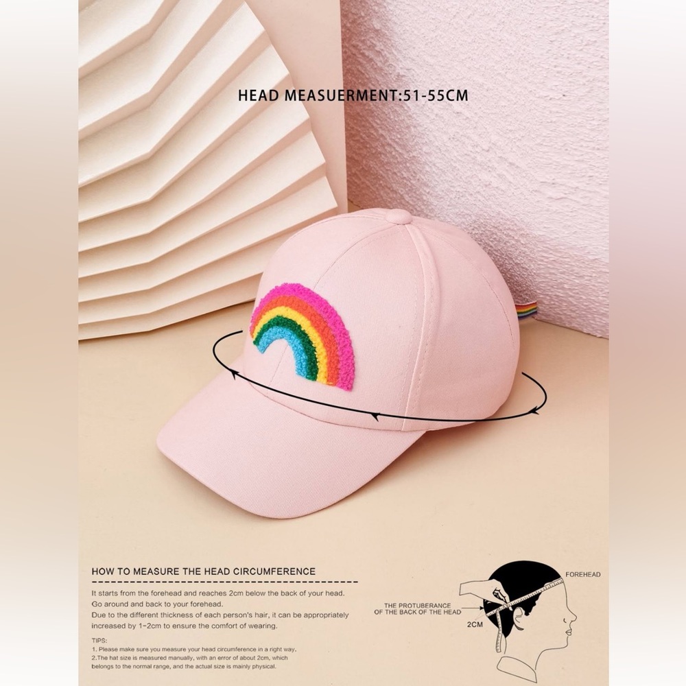 Rainbow 🌈 Baseball hat - Pink